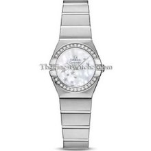 Omega Constellation Brushed Quartz 24mm Ladies Watch 12315246005003