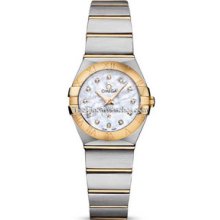 Omega Constellation Brushed Quartz 24mm Ladies Watch 12320246055002