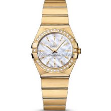 Omega Constellation Brushed Quartz 27mm Ladies Watch 12355276055004