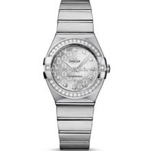 Omega Constellation Brushed Quartz 27mm Ladies Watch 12315276052001