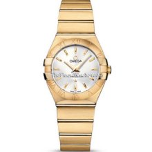 Omega Constellation Brushed Quartz 27mm Ladies Watch 12350276002002