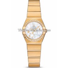 Omega Constellation Brushed Quartz 24mm Ladies Watch 12355246005001