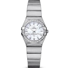 Omega Constellation Brushed Quartz 24mm Ladies Watch 12315246005001