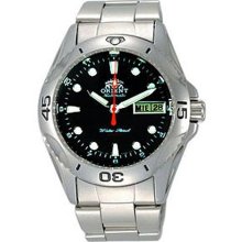 Orient CEM59001B Men's Thunder Stainless Steel 200 Meter WR Black Dial