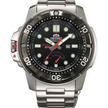 Orient EL06001B Men's M-Force Beast Black Dial Stainless Steel Power R