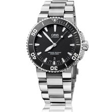 Oris Men's Aquis Black Dial Watch 733-7653-4154-07-8-26-01PEB