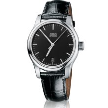 Oris Men's Classic Black Dial Watch 733-7578-4054-07-5-18-11