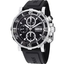 Paul Picot Men's 'Yachtman' Black Dial Chronograph Automatic Watch