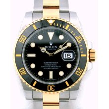 Pre-owned Rolex Submariner Ceramic Watch 116613