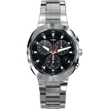 Rado R15937153 Watch D-Star Mens - Black Dial Stainless Steel Case Automatic Movement