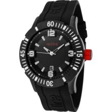 Ralph Lauren Men's Traction Dial Black Silicone