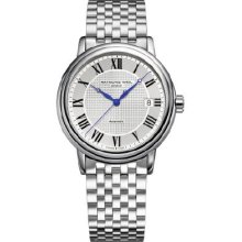 Raymond Weil 2837-ST-00659 Watch Maestro Mens - Silver Dial Stainless Steel Case Automatic Movement