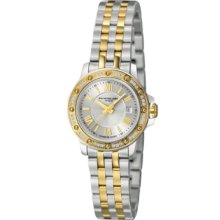 Raymond Weil Tango Ladies Diamond Bezel Two Tone 28mm Watch - Silver Dial, Two Tone Bracelet 5399-SPS-00657 Sale Authentic