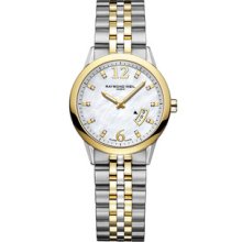Raymond Weil Watch Freelancer Date Two-tone 10 Diamonds Authentic: Box & Papers