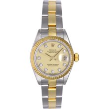 Rolex Ladies Datejust 2-tone Watch Oyster Bracelet 69173