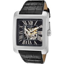 Rotary Watches Men's Editions Automatic Partially See Thru Silver/Blac