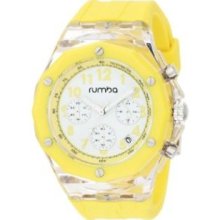 RumbaTime Mens Mercer Lemon Drop 45mm White Dial