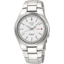 Seiko 5 Automatic Day/Date White Dial Men's watch