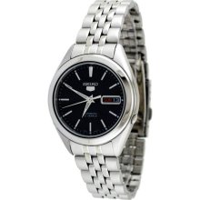 Seiko 5 Automatic Link Bracelet Black Dial