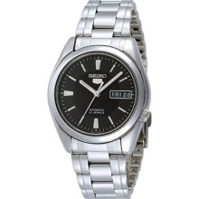 Seiko 5 Black Automatic Men's Watch Snka41k1