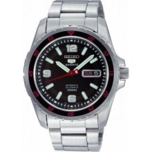 Seiko Automatic Seamaster Oyster 100m Blk Watch Snzg69