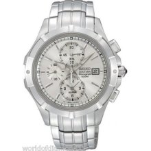 Seiko Coutura Alarm Chronograph Snae71p1 Retail $425.00