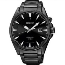 Seiko Kinetic Classic Dress Watch All Black Ska567p1