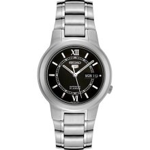 Seiko Men's Automatic Black Dial Stainless Steel