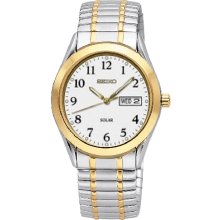 Seiko Men's Day Date Flex Band Watch SNE062