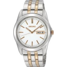 Seiko Men's Stainless Steel Dress White Dial SGGA45