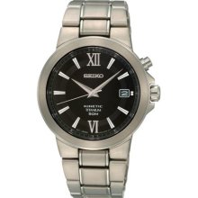 Seiko SKA483 Sapphire Titanium Kinetic Black Dial