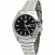 Seiko SNKK93 Seiko 5 Automatic Black Dial Link Bracelet ...