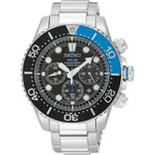 Seiko Solar Black Dial Men's Watch