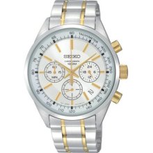 Seiko Stainless Steel Chronograph Analog Watch SSB043 SSB043P1