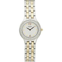 Seiko Two-Tone Silver-Tone Dial Women's Watch #SUJG29