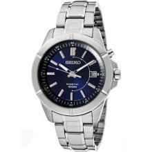 Seiko Watches Men's Blue Dial Stainless Steel Stainless Steel Blue Dia