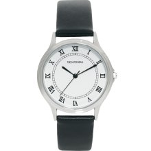 Sekonda Leather Strap Watch Black