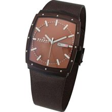 Skagen 396LTMD Slimline Titanium Brown Dial Men's Watch