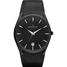 Skagen Aktiv Black Mesh Titanium Men's watch #SKW6009