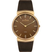 Skagen Gents Watch Slimline Leather 695Xlrld