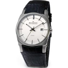 Skagen Leather Automatic Men's Watch - 759LSLC