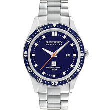 Sperry Top-Sider Men's Navigator Watch - Silver/Navy