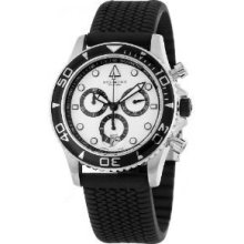 Stuhrling 33aa 332b62 Atlantis Acropolis Chrono Rubber Mens Watch