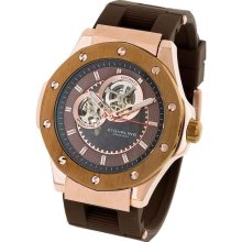 Stuhrling Apocalypse Automatic Brown Mens Watch 160XLS.3346K59