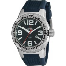 Swiss Percimax Men's Titan Blue Silicone Watch ...