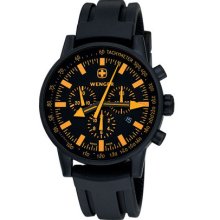 Swiss Raid Commando Men's Watch with Black and Orange Dial from WengerÂ®