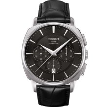 T-Lord Men's Automatic Chronograph Valjoux - Black Leather Strap