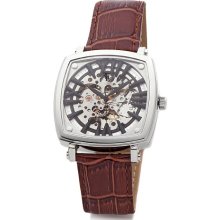 Timepieces By Randy Jackson Men's Stainless Steel Automatic Skeleton