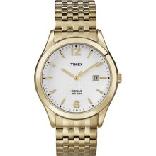 Timex Mens Gold-Tone Expansion Band Watch