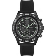 Timex T2n886 Mens Style Chrono Black Watch Rrp Â£84.99